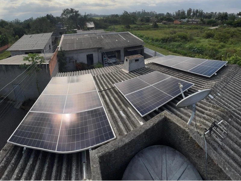 Usina solar instalada pela Lookcam em Torres/RS