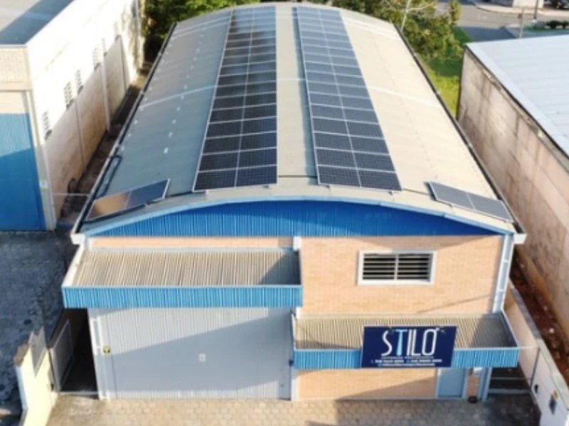 Usina solar instalada pela Lookcam em Criciúma/SC