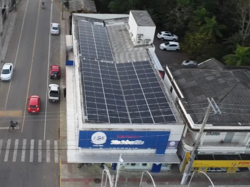 Usina solar instalada pela Lookcam em Jacinto Machado/SC