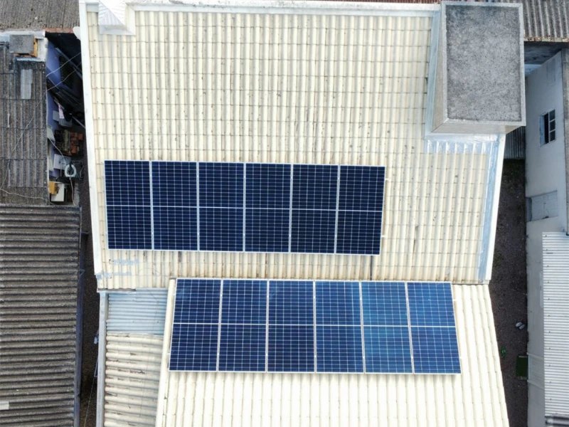 Usina solar instalada pela Lookcam em Morro da Fumaça/SC