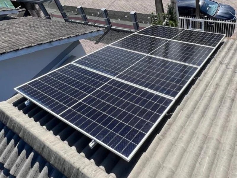 Usina solar instalada pela Lookcam em Santa Rosa do Sul/SC
