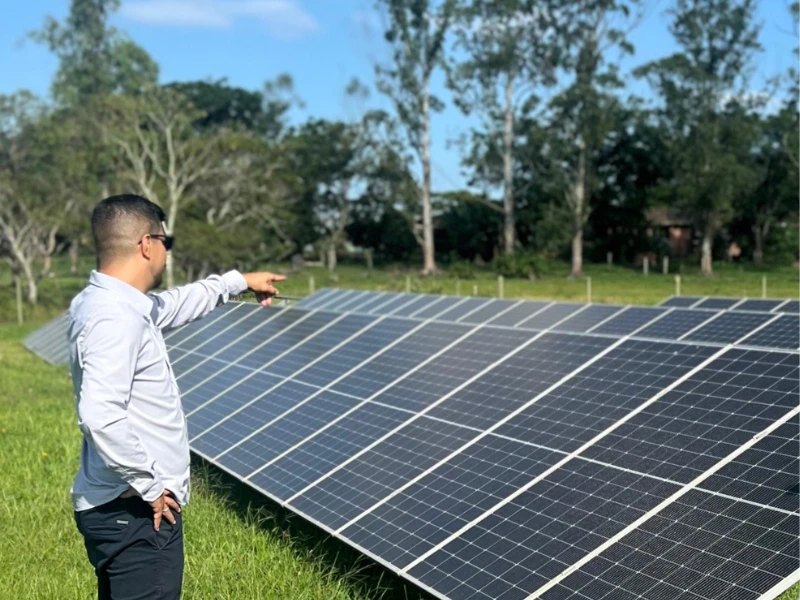 Usina solar instalada pela Lookcam em São João do Sul/SC