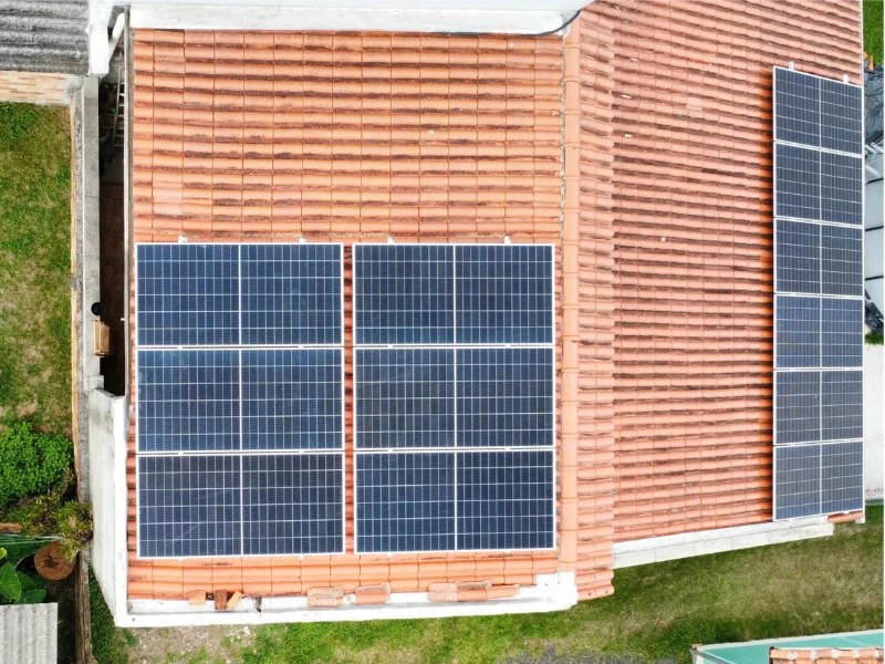 Usina solar instalada pela Lookcam em Sombrio/SC